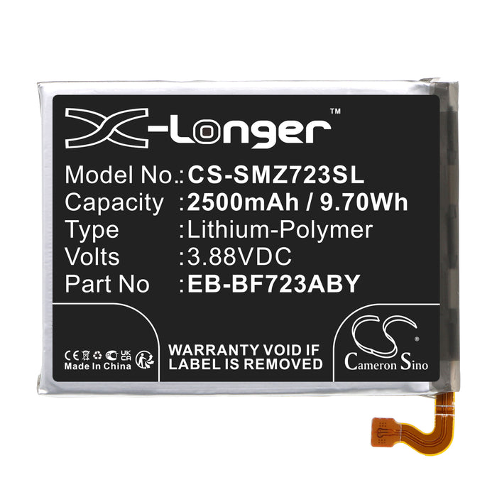 CS-SMZ723SL : Battery for Samsung Galaxy Z Flip 4, SM-F721U, SM-F721U1 and others - Replaces Samsung EB-BF723ABY, GH82-29434A