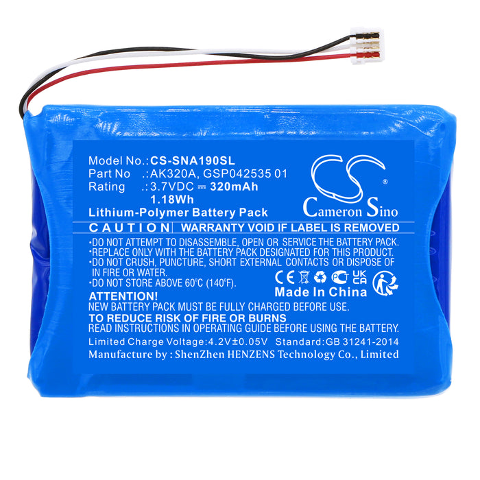 CS-SNA190SL : Battery for Snom A190 - Replaces Snom AK320A, GSP042535 01