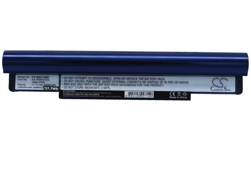 CS-SNC10NE : Battery for Samsung NP-NC10, NP-NC10-KA03CN, NP-NC10-KA02UK and others - Replaces Samsung AA-PB6NC6W, AA-BP1TC6W, 1588-3366 and others