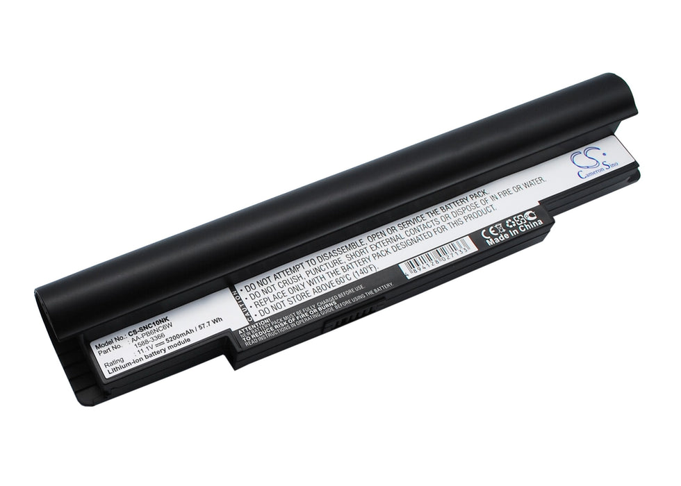 CS-SNC10NK : Battery for Samsung NP-NC10, NP-NC10-KA03CN, NP-NC10-KA02UK and others - Replaces Samsung AA-PB6NC6W, AA-BP1TC6W, 1588-3366 and others