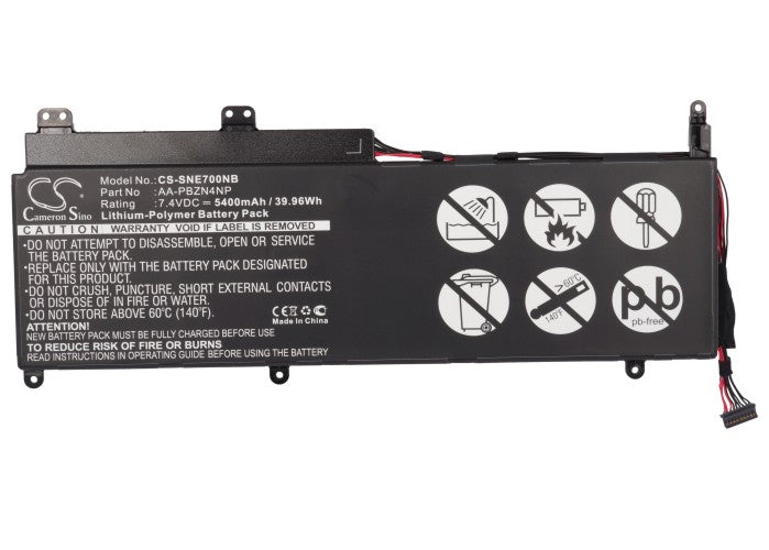 CS-SNE700NB : Battery for Samsung 700T, XE700T1A-A06US, XE700T1A and others - Replaces Samsung AA-PBZN4NP