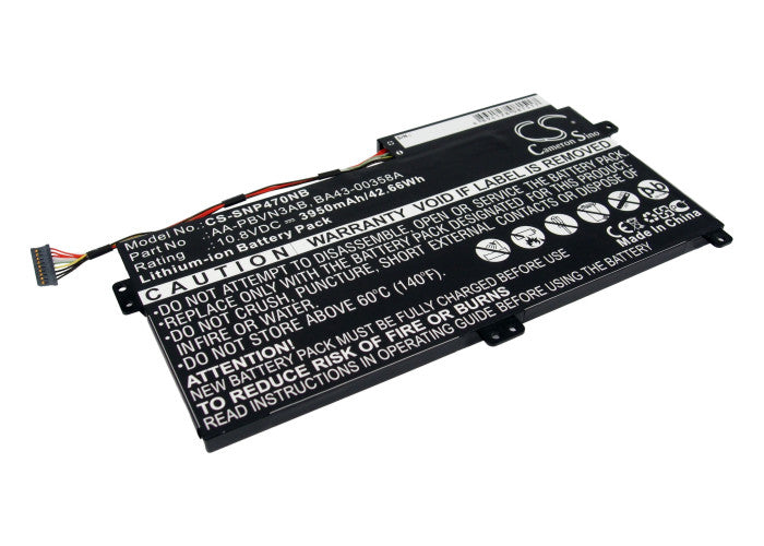 CS-SNP470NB : Battery for Samsung NP470, NP470R5E, NP500R5H-Y09 and others - Replaces Samsung AA-PBVN3AB, BA43-00358A