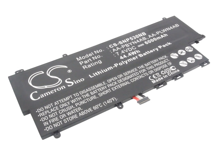 CS-SNP530NB : Battery for Samsung NP-530, NP-530U3B-A01, NP-530U3B-A02 and others - Replaces Samsung AA-PBYN4AB, AA-PLWN4AB