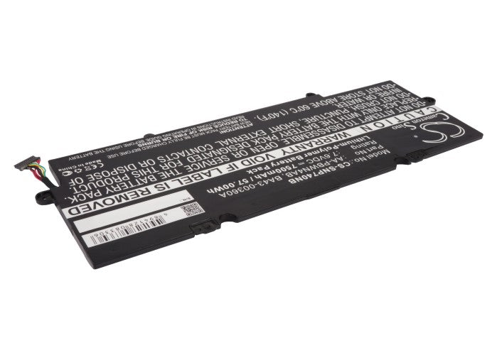 CS-SNP740NB : Battery for Samsung ATIV Book 7, NP740U3E, NP740 and others - Replaces Samsung AA-PBWN4AB, BA43-00360A