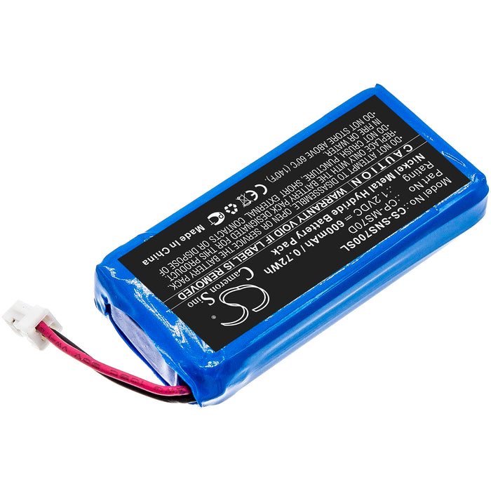 CS-SNS700SL : Battery for Sony Walkman NW-MS70D, NW-MS90D - Replaces Sony CP-MS70D