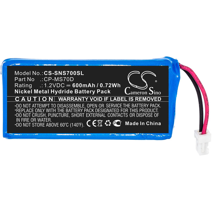 CS-SNS700SL : Battery for Sony Walkman NW-MS70D, NW-MS90D - Replaces Sony CP-MS70D