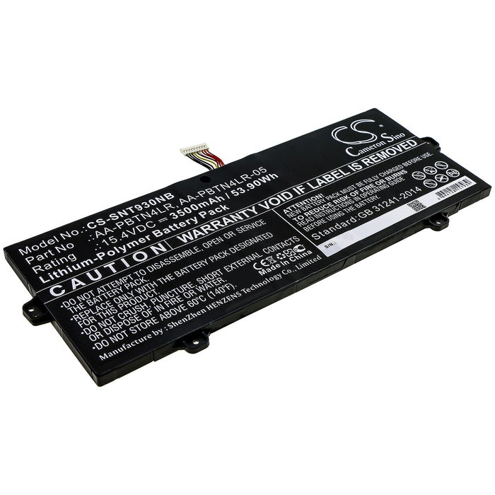 CS-SNT930NB : Battery for Samsung NT930SBE-X716, NT930SBV, NT950SBE-K38 and others - Replaces Samsung AA-PBTN4LR, AA-PBTN4LR-05