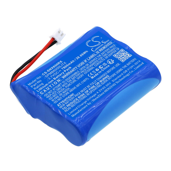 CS-SNX600RX : Battery for Spektrum Transmitter iX12, Transmitter NX6, Transmitter NX8 - Replaces Spektrum SPMB6000LITX