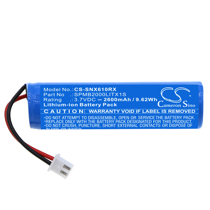 CS-SNX610RX : Battery for Spektrum Transmitter NX6, Transmitter NX8 - Replaces Spektrum SPMB2000LITX1S