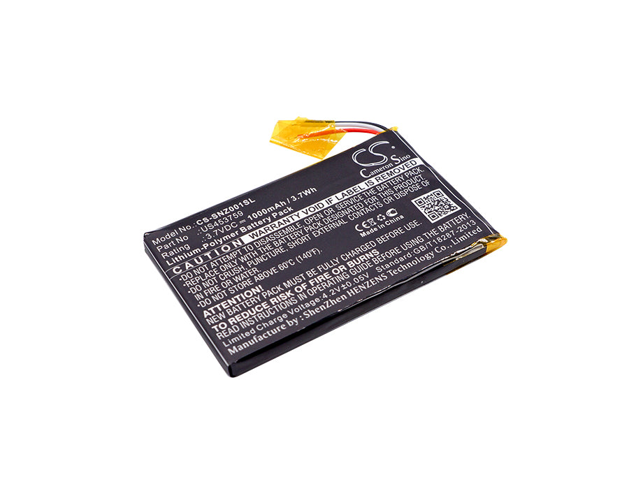 CS-SNZ001SL : Battery for Sony NWZ-ZX1, Walkman NWZ-ZX1, MDR-HW700DS - Replaces Sony US453759