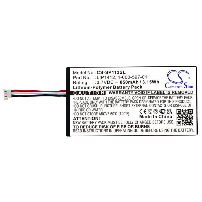 CS-SP113SL : Battery for Sony PSP GO, PSP-NA1006, PSP-N100 - Replaces Sony LIP1412, 4-000-597-01