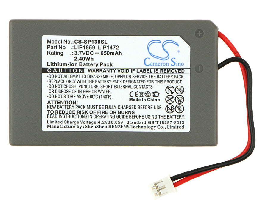 CS-SP130SL : Battery for Sony PS3, PlayStation 3 SIXAXIS, CECHZC1E and others - Replaces Sony LIP1859, LIP1472