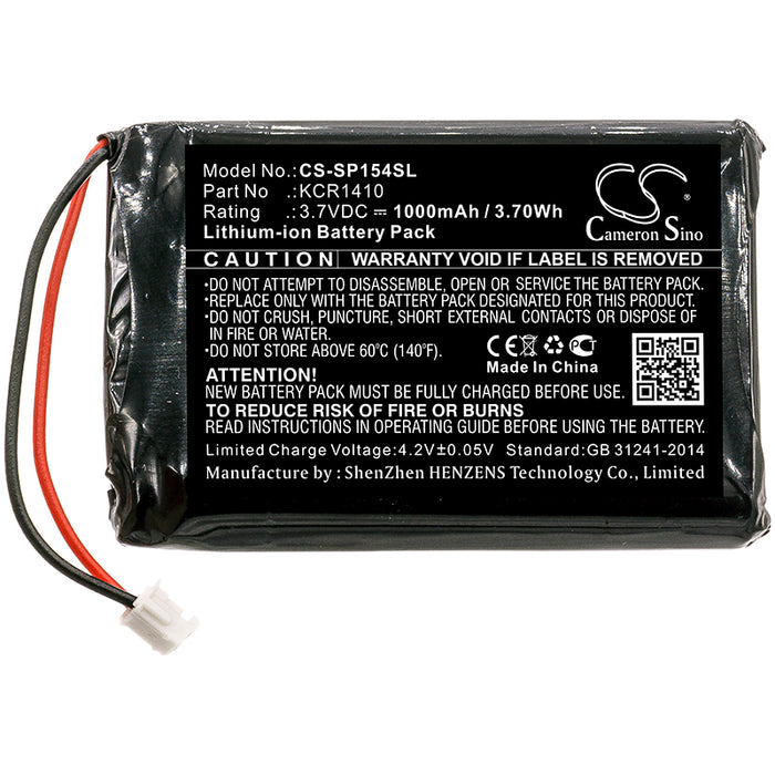 CS-SP154SL : Battery for Sony PlayStation 4, Playstation 4 Controller, CUH-ZCT2 and others - Replaces Sony KCR1410