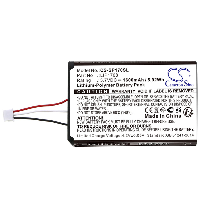 CS-SP170SL : Battery for Sony PS5 DualSense, CFI-1015A, CFI-ZCT1W - Replaces Sony LIP1708