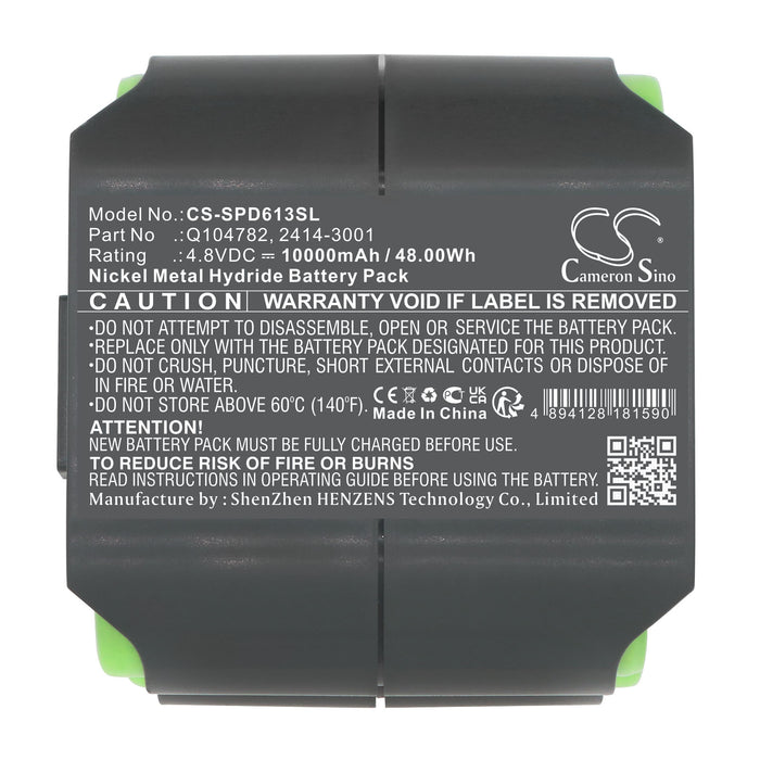 CS-SPD613SL : Battery for Spectra Precision GL622, GL612, UL633N and others - Replaces Spectra Precision Q104782, 2414-3001