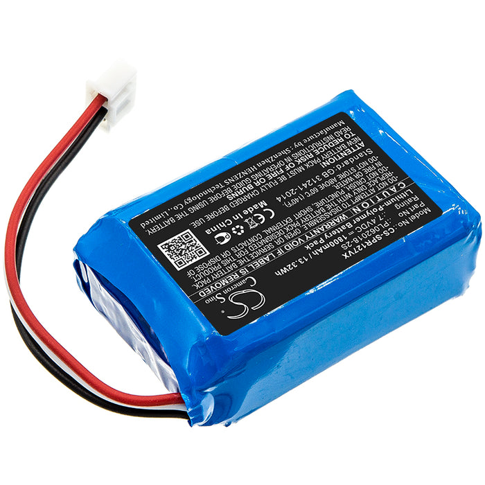 CS-SPR127VX : Battery for Sichler PR-030, PR-025, PR-041 and others - Replaces Sichler PL062018-2S