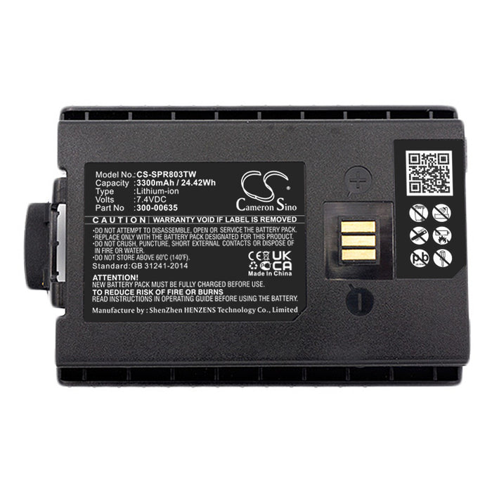 CS-SPR803TW : Battery for Sepura STP8000, STS8000, STP8038 and others - Replaces Sepura 300-00635, 300-00631, 300-01175 and others