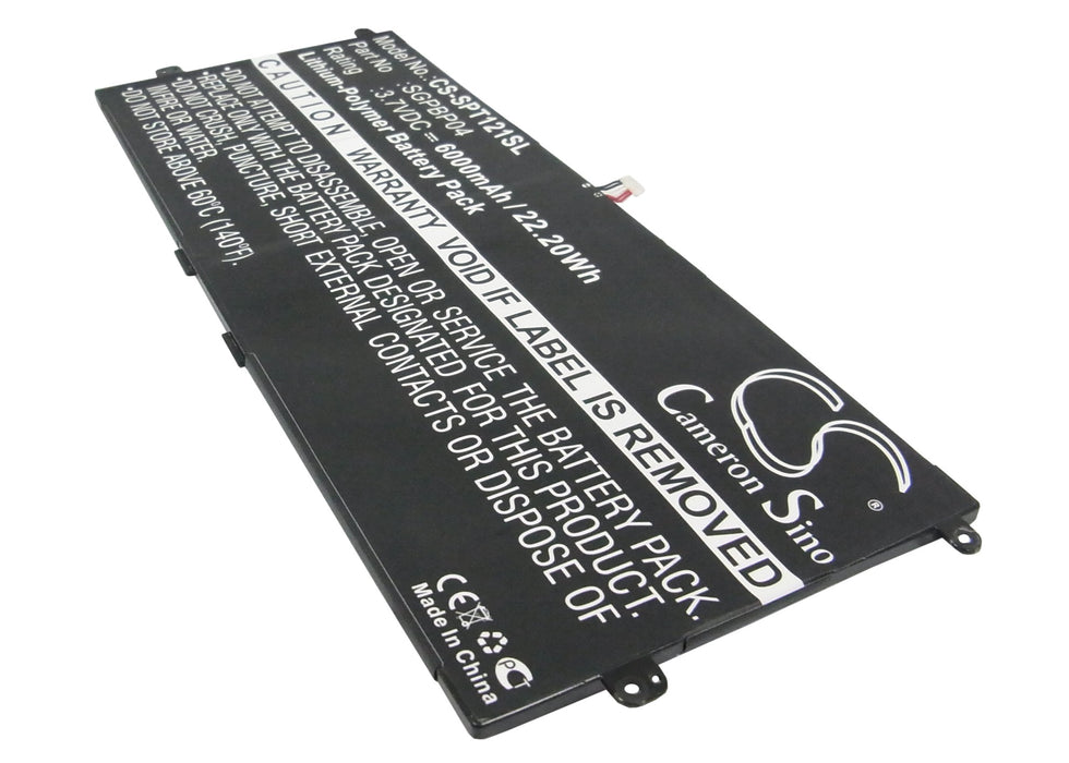 CS-SPT121SL : Battery for Sony Tablet S, GPT121, SGPT121US/S - Replaces Sony SGPBP04