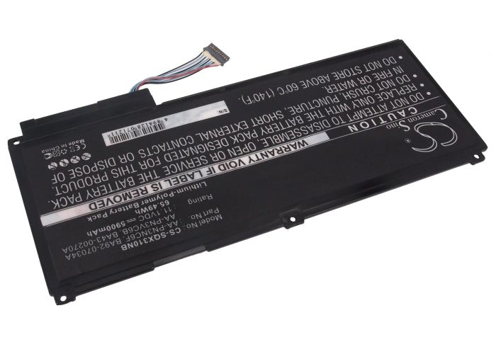 CS-SQX310NB : Battery for Samsung NP-SF511, QX310, QX410 and others - Replaces Samsung AA-PN3NC6F, BA92-07034A, AA-PN3VC6B and others