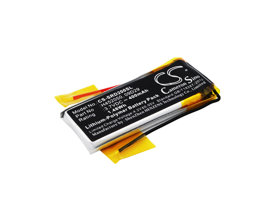 CS-SRD200SL : Battery for Cardo Q2, Q2 pro, Scala Rider TeamSet and others - Replaces Cardo H452050, 09D29