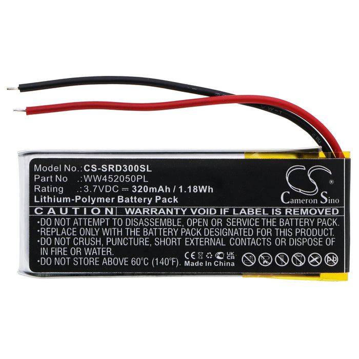 CS-SRD300SL : Battery for Cardo Q1, Q3 - Replaces Cardo WW452050PL_C