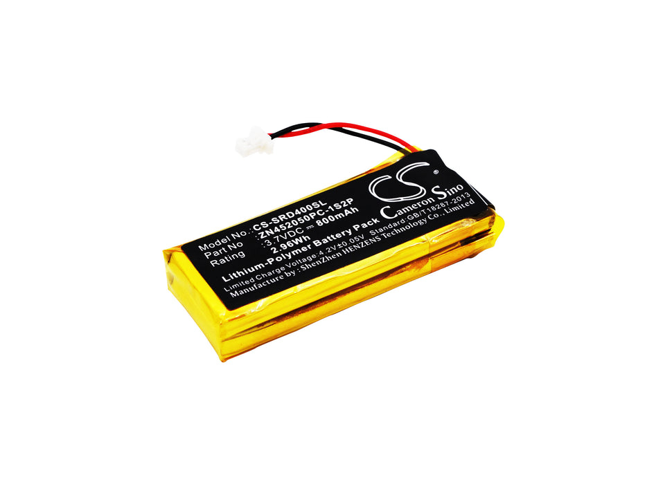 CS-SRD400SL : Battery for Cardo G4, G9, G9x and others - Replaces Cardo ZN452050PC-1S2P, BAT00002, WW452050-2P and others