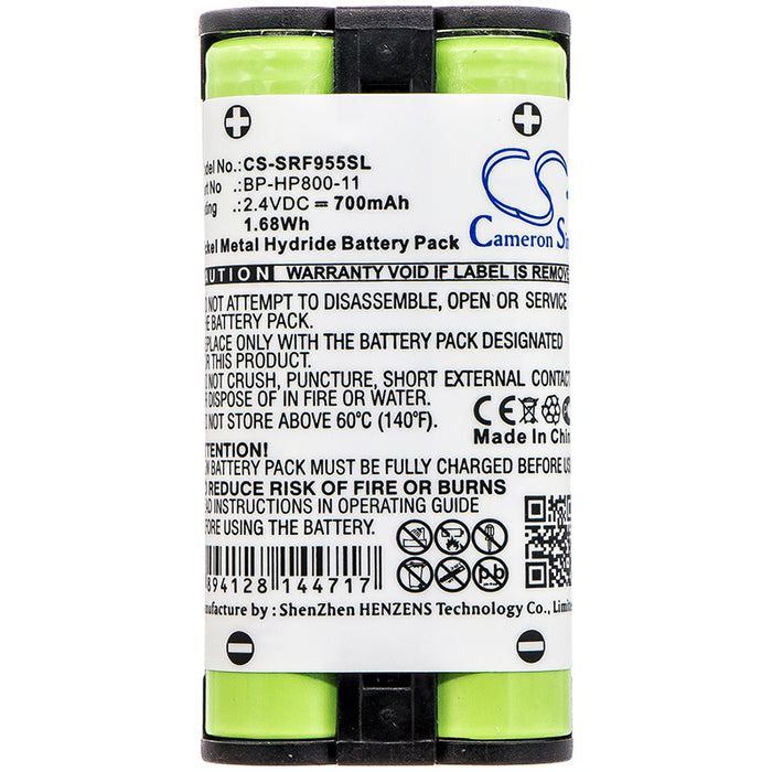 CS-SRF955SL : Battery for Sony MDR-RF995, MDR-RF995RK, WH-RF400 - Replaces Sony BP-HP800-11