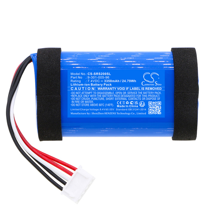 CS-SRS200SL : Battery for Sony LSPX-S2, LSPX-S3 - Replaces Sony 9-301-005-96