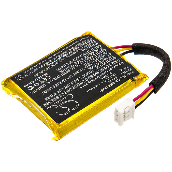 CS-SRX100SL : Battery for Sony SRS-XB10, SRS-XB12, WH-L600 - Replaces Sony SF-08, 1-853-641-13