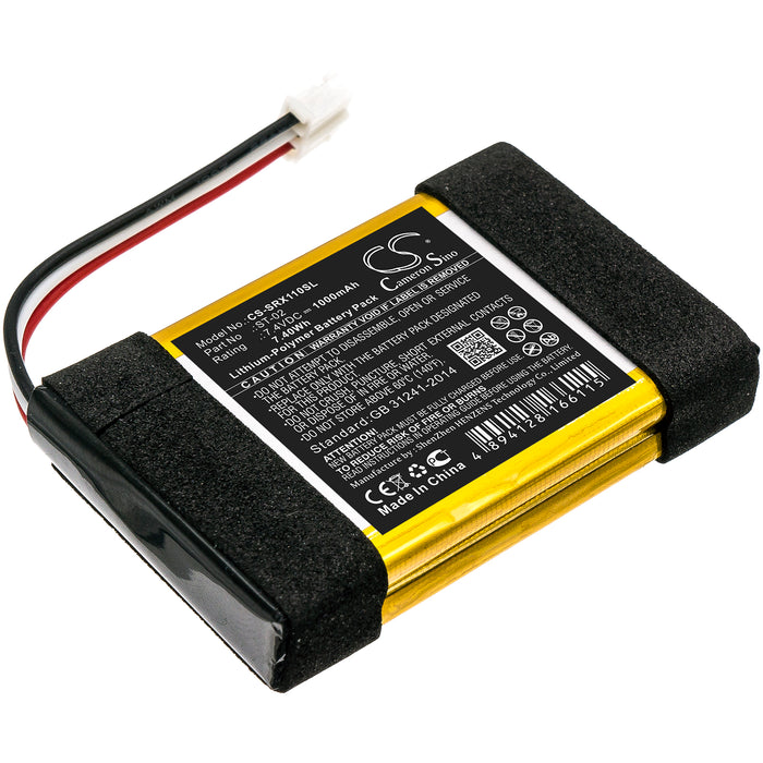 CS-SRX110SL : Battery for Sony SRS-X11 - Replaces Sony ST-02