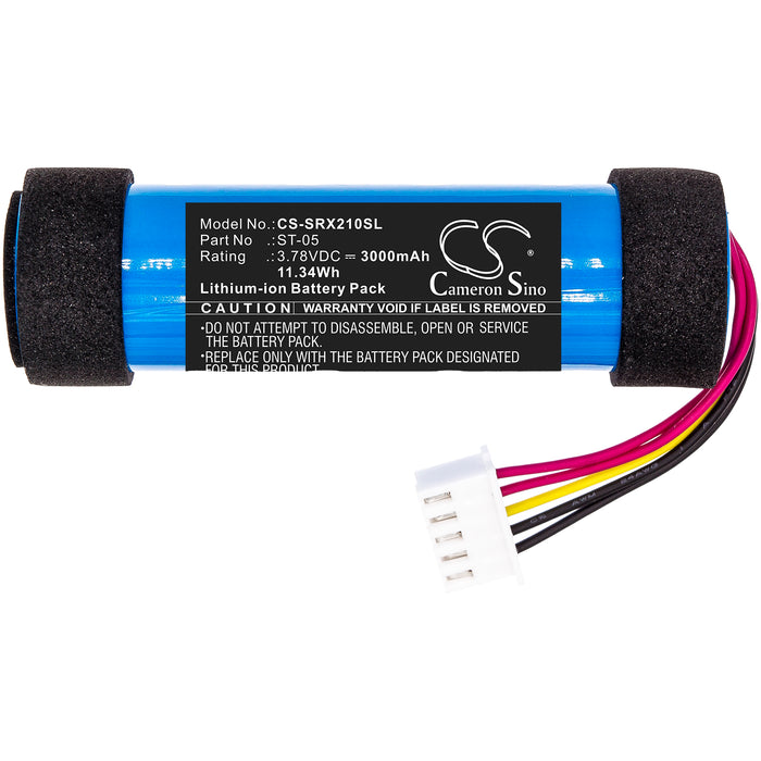 CS-SRX210SL : Battery for Sony SRS-XB21, SRS-XB23 - Replaces Sony ST-05, ST-05S, ID1056