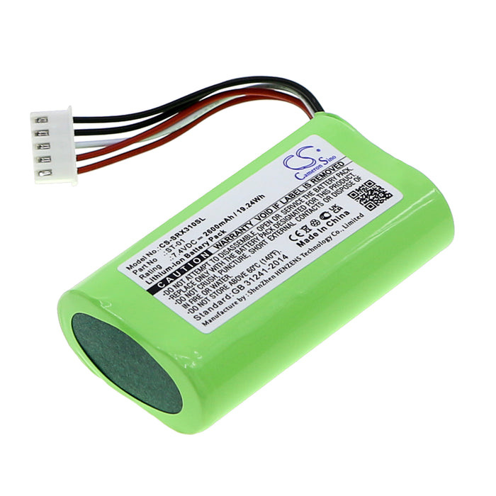 CS-SRX310SL : Battery for Sony SRS-X3, SRS-XB2, SRS-XB20 - Replaces Sony ST-01