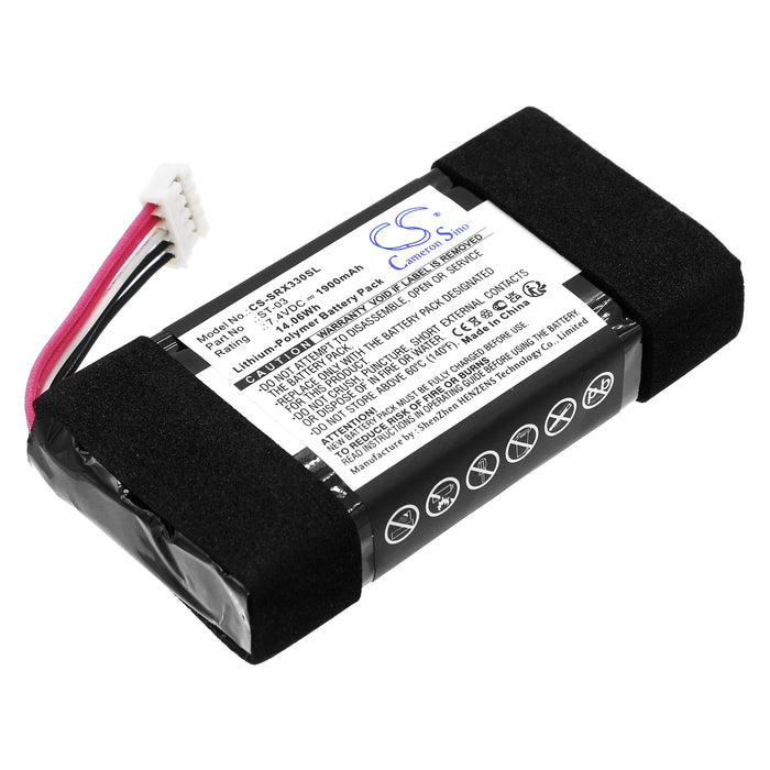 CS-SRX330SL : Battery for Sony SRS-X33 - Replaces Sony ST-03