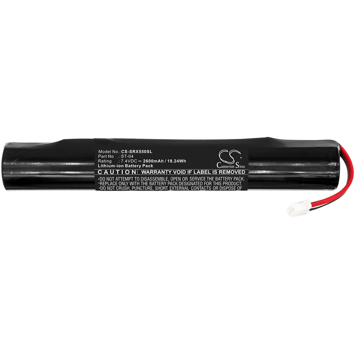 CS-SRX550SL : Battery for Sony SRS-X55, SRS-X77, SRS-BTX300 - Replaces Sony ST-04