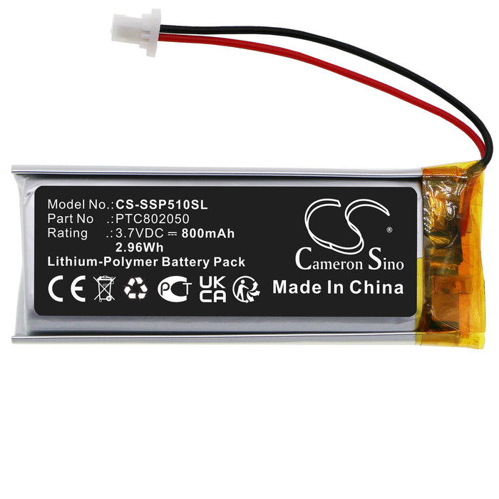 CS-SSP510SL : Battery for Sena SRL-01 (SP51), SHOEI Neotec II, GT-Air II and others - Replaces Sena PTC802050