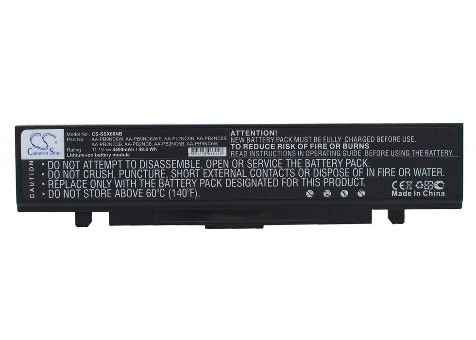 CS-SSX60NB : Battery for Samsung M60 Aura T5450 Chartiz, M60 Aura T7500 Calipa, M60 Aura T7500 Cruza and others - Replaces Samsung AA-PB2NC3B, AA-PB2NC6, AA-PB2NC6B and others