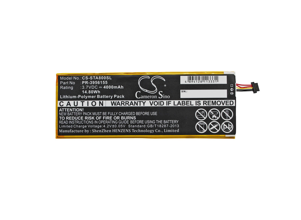 CS-STA800SL : Battery for INSIGNIA Flex 8", NS-15AT08 - Replaces INSIGNIA PR-3956155