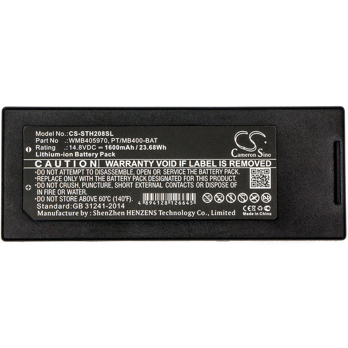 CS-STH208SL : Battery for Lapin PT408e, PT412e - Replaces Lapin WMB405970, PT/MB400-BAT