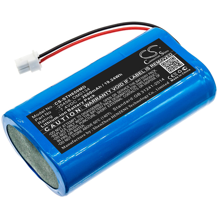 CS-STH650MD : Battery for SurgiTel Eclipse EHL65, EHL-65, Odyssey Analog - Replaces SurgiTel 25458, OM0134