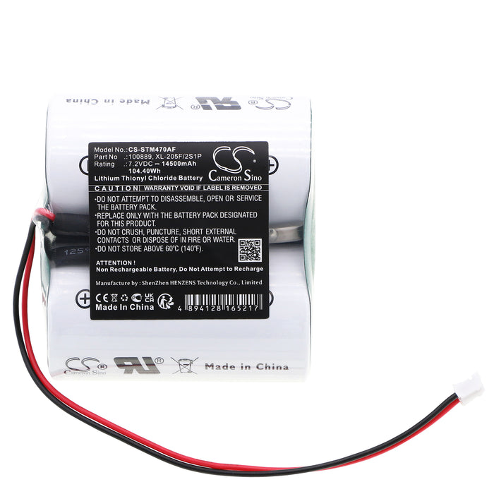 CS-STM470AF : Battery for Seametrics iMag4700 Flowmeter, AG2000 Flowmeter - Replaces Seametrics 100889, XL-205F/2S1P