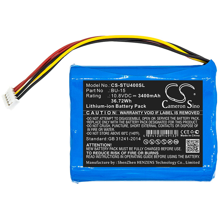 CS-STU400SL : Battery for Sumitomo T-400S, T400S - Replaces Sumitomo BU-15