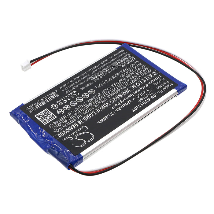 CS-SVD133DY : Battery for Sylvania SDVD1332, SDVD1332-B - Replaces Sylvania 357098P