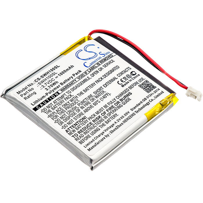 CS-SWH100SL : Battery for Sony WH-1000xM3, WH-CH710N/B, WH-XB900 and others - Replaces Sony SP 624038, SM-03, 1588-0911 and others