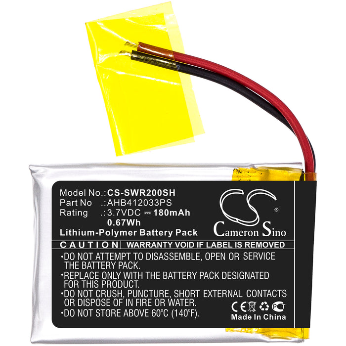 CS-SWR200SH : Battery for Sony SmartWatch 2, SW2 - Replaces Sony AHB412033PS