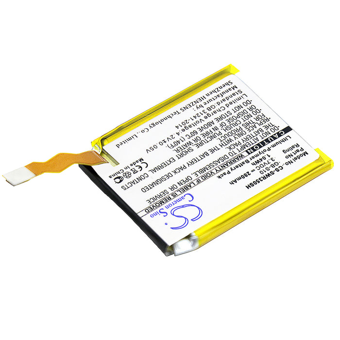 CS-SWR350SH : Battery for Sony SmartWatch 3, SWR50 - Replaces Sony GB-S10, GB-S10-353235-0100, 1288-9079 and others