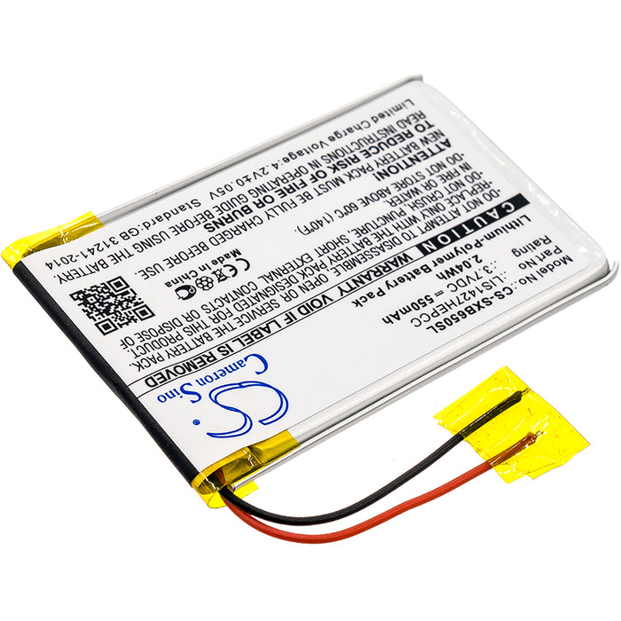 CS-SXB650SL : Battery for Sony MDR-XB950BT, MDR-XB950B1, MDR-XB650BT and others - Replaces Sony 1-756-920-31, 1-756-920-32, LIS1427HEPCC and others