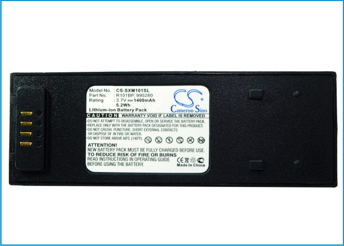 CS-SXM101SL : Battery for Sirius XM Satellite Sportscaster, XM101WK - Replaces Sirius R101BP, 990280