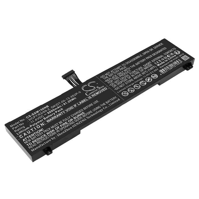 CS-SXM150NB : Battery for Schenker XMG Fusion 15 XFU15L19, XMG Fusion 15 - Replaces Schenker 3ICP7/63/69-2, GKIDT-00-13-3S2P-0