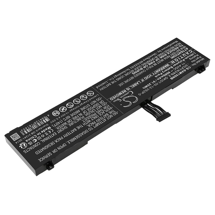 CS-SXM150NB : Battery for Schenker XMG Fusion 15 XFU15L19, XMG Fusion 15 - Replaces Schenker 3ICP7/63/69-2, GKIDT-00-13-3S2P-0