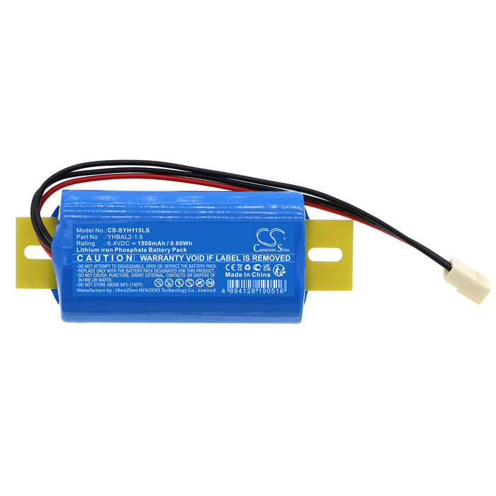 CS-SYH115LS : Battery for Streamer YH11B-05WL, YH11B-05WL-55, YH11B-05WL-55 5W - Replaces Streamer YHBAL2-1.6